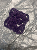 Cute purple granny square 3in x 15cm
