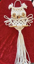 Medium Macrame Owl 18in x 16cm